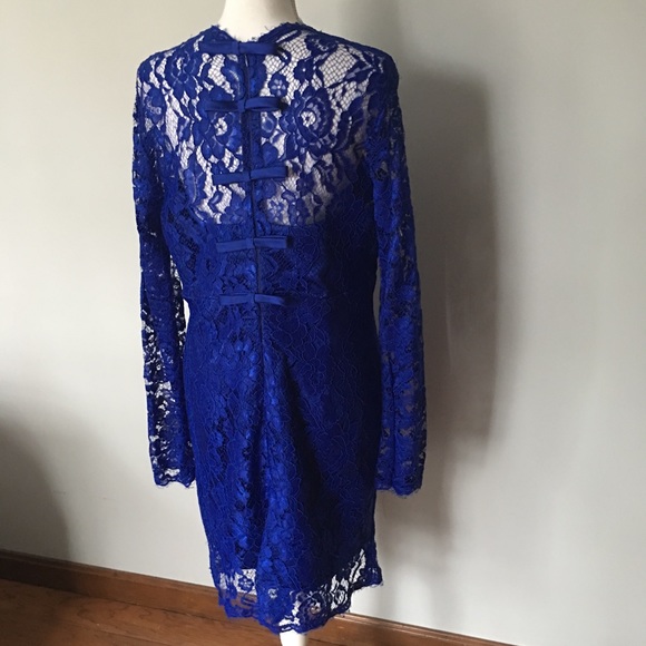 Stunning Cocktail Dress in Royal Blue Size 16 - Picture 5 of 5